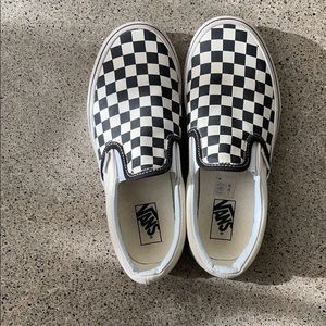 Checkered vans kids size 3